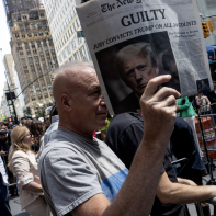 Trump es el primer expresidente de EE. UU. en enfrentar un juicio penal en el que, además, fue hallado culpable de 34 cargos criminales. Fotos: Getty Images